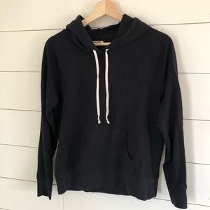 Black casual hoodie -